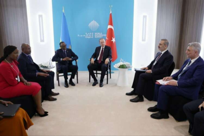 Cumhurbaşkanı Erdoğan, Ruanda Cumhurbaşkanı Kagame ile görüştü