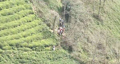 Rize’de ilkel teleferikten düşen 2 kişi ağır yaralandı