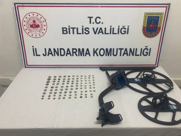 Bitlis’te 97 adet sikke ele geçirildi