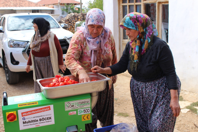 Antalya Büyükşehir Belediyesi'nden Salça Makinesi Desteği