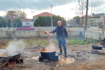 Manisa'da Üzüm Pekmezi Kazanları Kaynadı